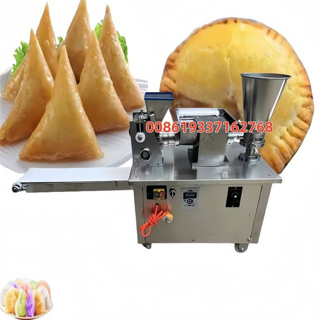 Automatische Teigtaschenmaschine von GUOHE aus Edelstahl in Silber für Empanadas, Samosas, Gyoza und Mini-Ravioli - Bild 1