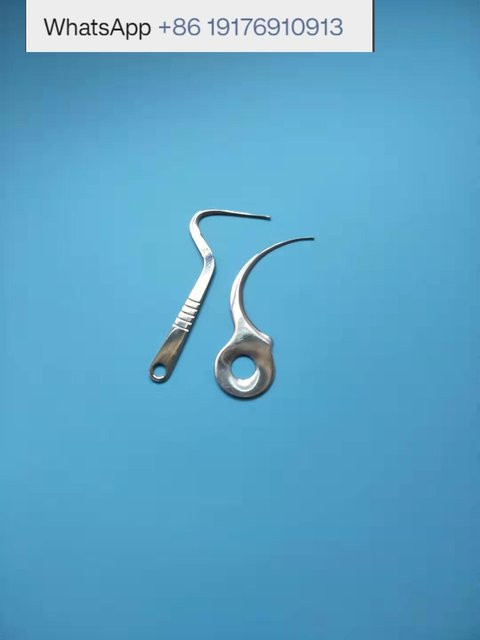 Sichelschneidemesser mit gebogenem Haken und Lochkombination aus Edelstahl in Silber und Grau - Bild 1
