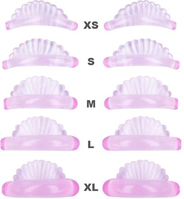 yanda Silikon-Wimpernwell-Pads, 5 Paar, rosa, Unisex - Bild 1