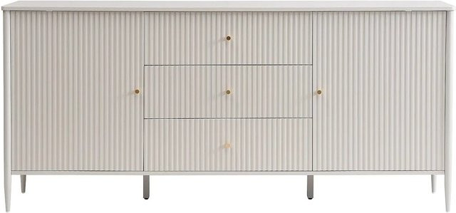 Vente-unique Sideboard Calitaro Modern in Beige und Gold, Breite: 178 cm - Bild 1