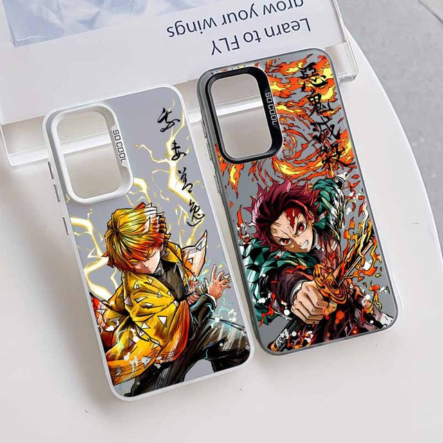 Niedrige Handyhülle im Anime Demon Slayer Design für Android Smartphones, Mehrfarbig - Bild 1
