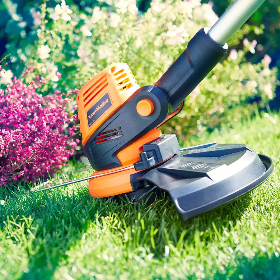 LawnMaster AMD18i-800 Plus Kombi-Set MX 24V Mähroboter mit App-Steuerung und kabellosem Rasentrimmer in Orange - Bild 6