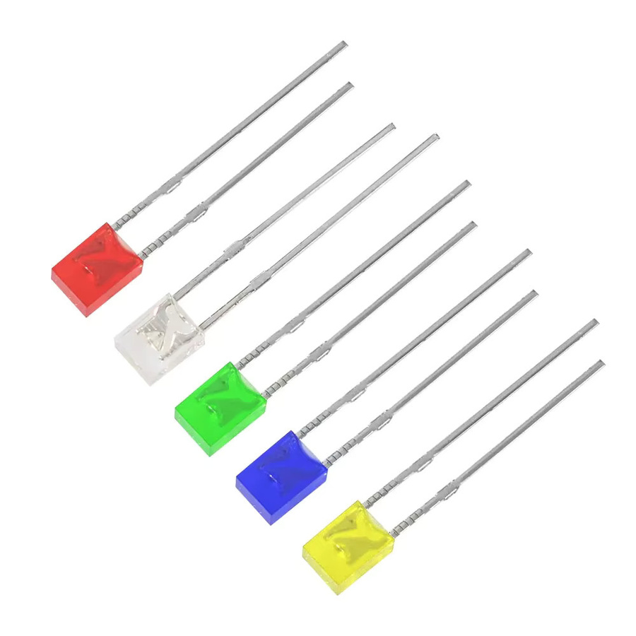 100er Set Mehrfarbige LED Dioden als Elektronik Komponenten für Beleuchtung und Anzeige - Bild 2