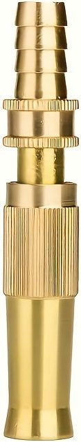 Inline-Spritzpistole aus Metall mit verstellbarem Ventil in Gold für die Gartenbewässerung und Autowäsche - Bild 1