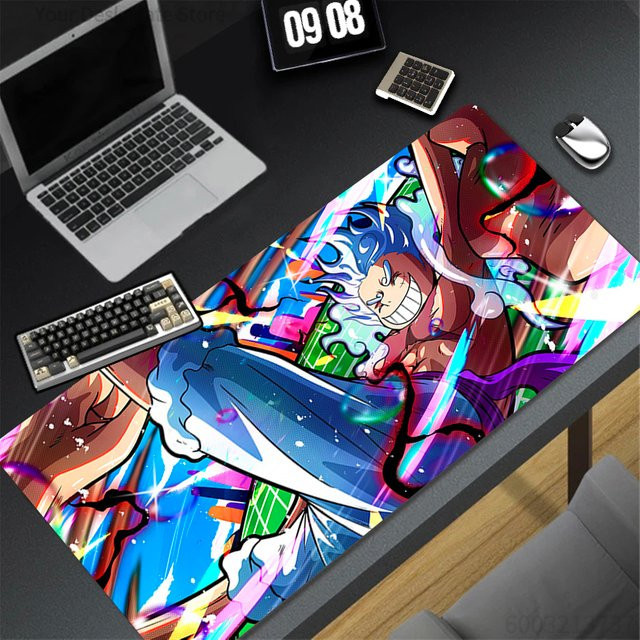 Bandai One Piece Anime Mauspad Lock Edge mit Luffy HD Design, Erweiterte Tastaturunterlage für PC und Laptop, Multicolour - Bild 1
