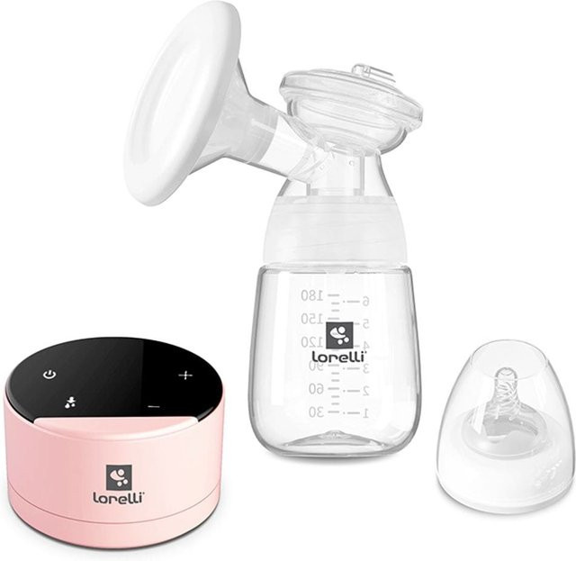 Lorelli elektrische Milchpumpe Daily Comfort mit Touchscreen, 180 ml, pink - Bild 1