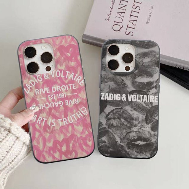 Zadig & Voltaire Handyhülle mit Logo-Print und Streifen-Design für iPhone 11 bis iPhone 17 Pro Max Plus Pro, Multicolor - Bild 1