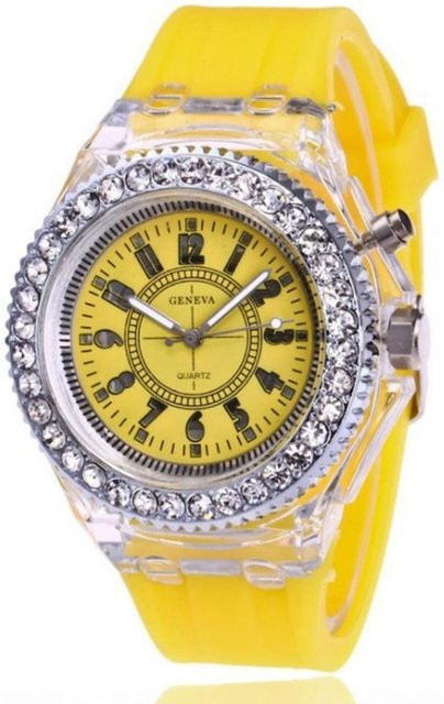 Milost Digitaluhr, Strass, Gold, Damen - Bild 1