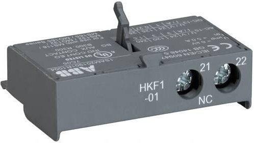 ABB HKF1-01 Hilfskontaktblock für Schütz mit 1 Öffner in Grau - Bild 1