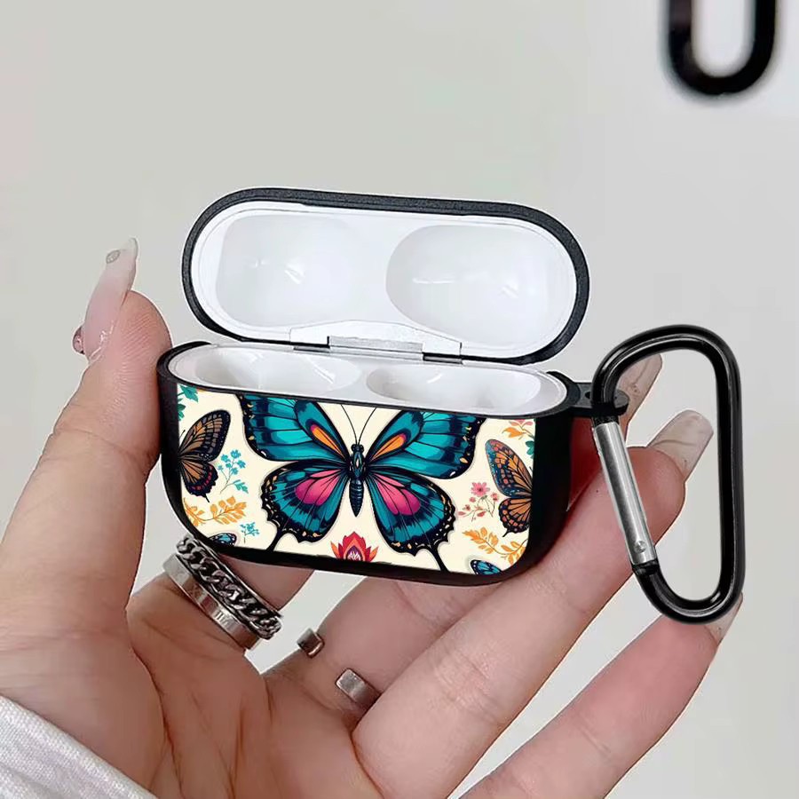 Schutzhülle für Apple AirPods Pro 1 2 3 Pro mit buntem Schmetterlings-Design - Bild 4