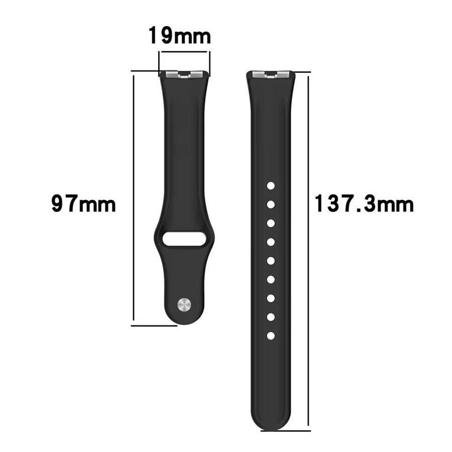 RWBANDS Uhrenarmband Silikon, Schwarz, Unisex - Bild 3