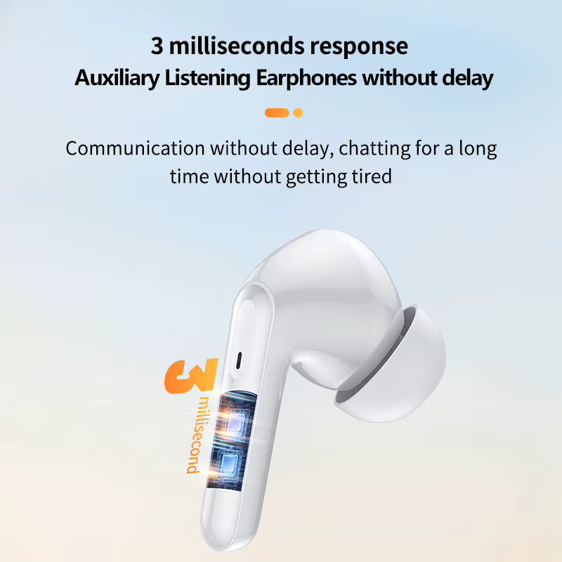 Sunffice Bluetooth In-Ear Hörgerät mit Rauschunterdrückung und Tonverstärker, wiederaufladbare Hörhilfe in Weiß - Bild 2