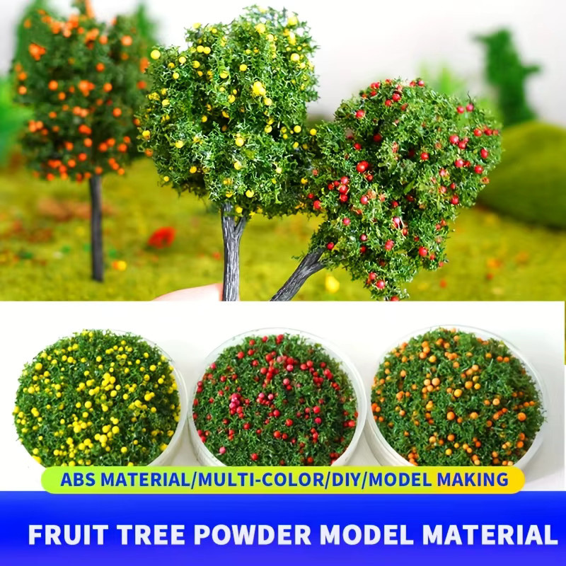 Miniatur-Modell Früchte und Blätter in Rot für DIY-Obstbäume aus Kunststoff - Bild 6