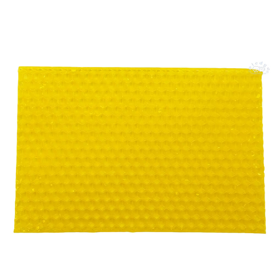 50 Stück Pledge Agro Bienenwachs-Wabenblätter aus natürlichem Bienenwachs in Gelb, B/H: 9 x 13 cm - Bild 2