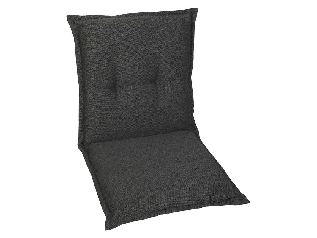 GO-DE TEXTIL Gartenauflage Uni für 2er Set Niederlehner, Anthrazit - Bild 2