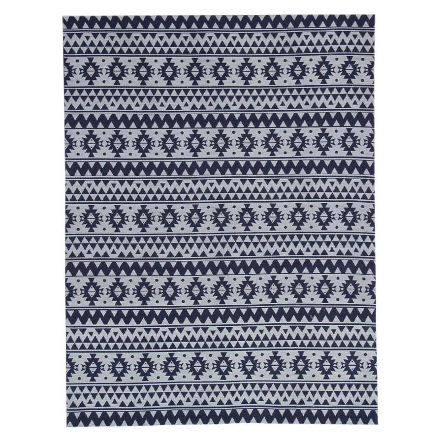MeGusta Flachflor Teppich Luisa Vintage Blau Polyester, B: 120 cm, T: 170 cm - Bild 2