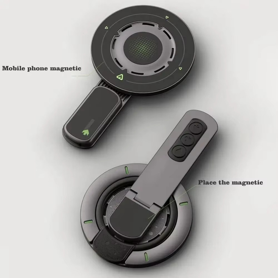 Magnetischer Fingerring und tragbarer Smartphone-Halter mit 360 Grad Rotation, universeller Desktop-Telefonständer in Weiß - Bild 2