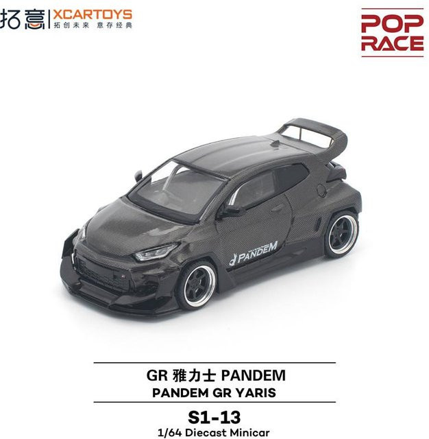 Xcartoys Pop Race Pandem Gr Yaris Carbon Evar S13 Rx8 Re Nsx 280Zx Yangwang U8 1087X Gt86, Diecast Modellauto, 1:64, ab 14 Jahren - Bild 1