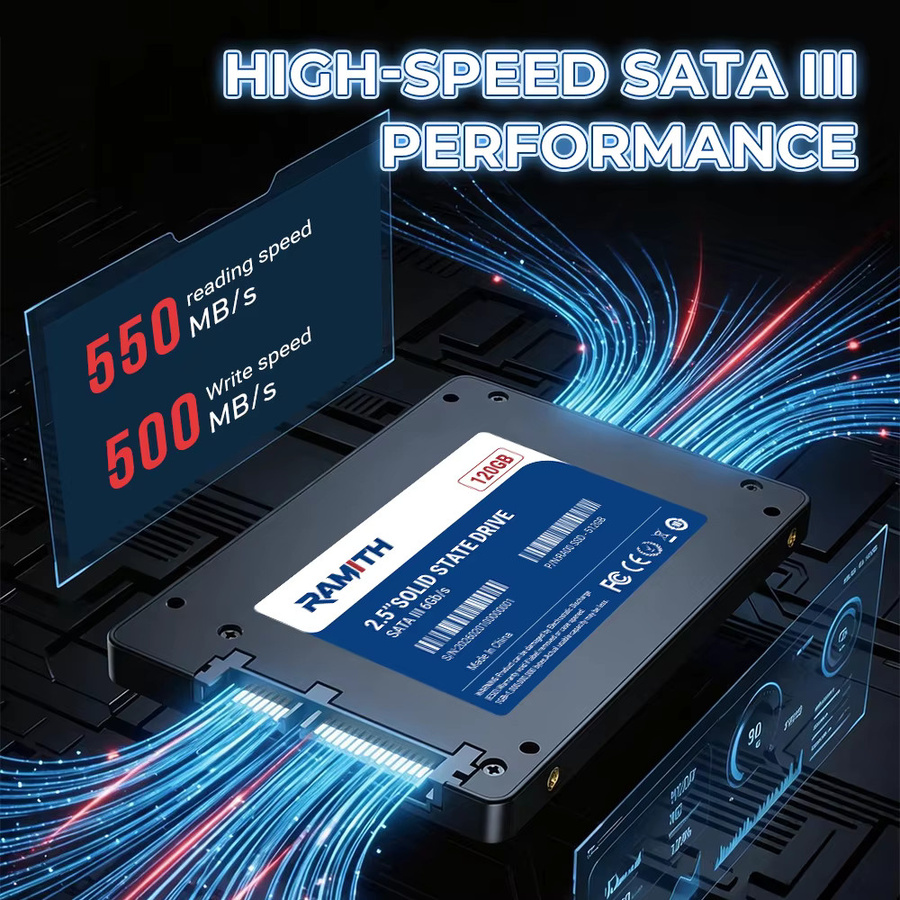 RAMITH SATA3 SSD Interne Solid-State-Drive 2,5 Zoll in Schwarz für Desktop und Laptop - Bild 4