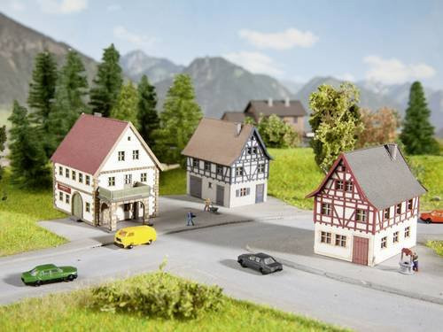 NOCH 44310 Z Dorf-Set 3-teilig aus Holz für Spur H0 - Bild 1