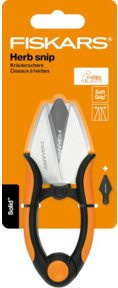 Fiskars Solid SP220 Kräuterschere in Schwarz-Orange mit ergonomischem Griff und präzisionsgeschliffener Klinge aus rostfreiem Stahl - Bild 4
