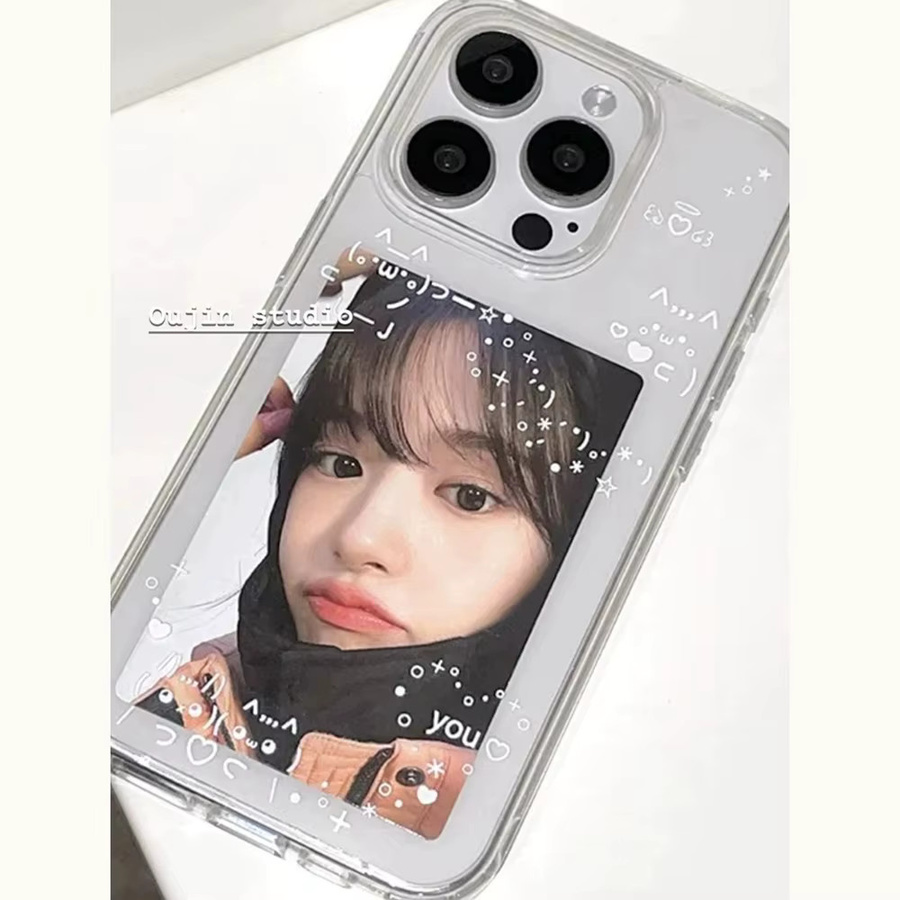 Transparentes Handycase mit koreanischem Linienmuster im Y2K-Stil für Xiaomi Redmi Note Serie (kompatibel mit 5G Modellen) - Bild 2