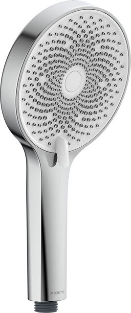 Schütte Handbrause Samoa Rain in Chrom und Weiß mit Anti-Kalk-Funktion und rundem Design - Bild 1