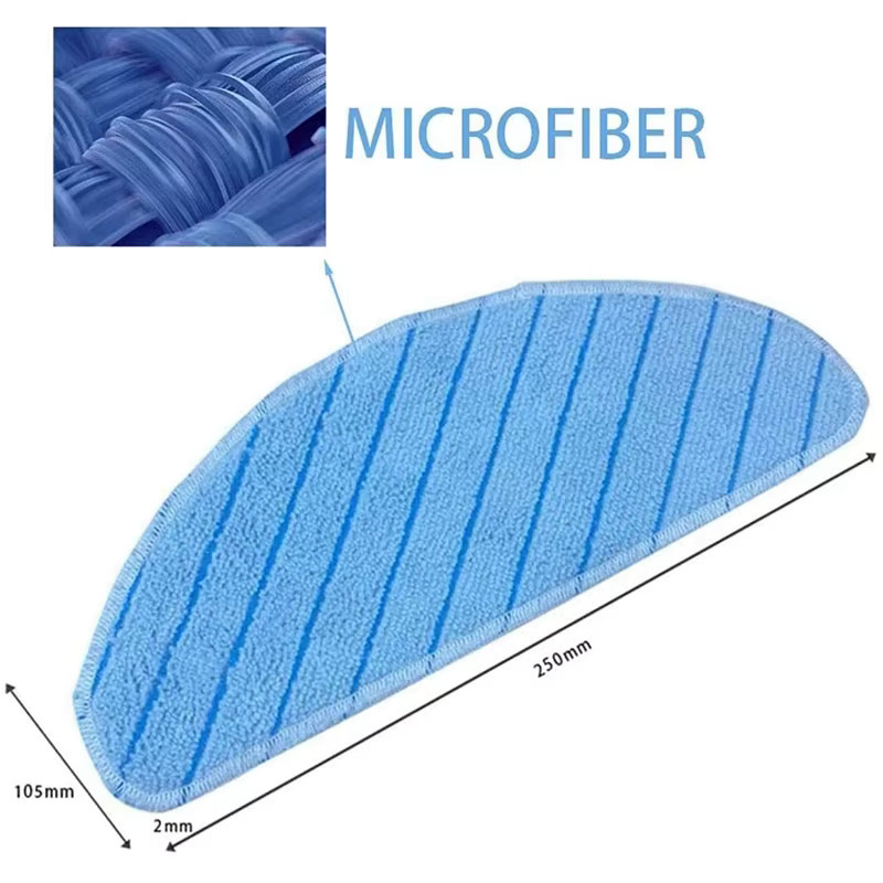 25 Stück Waschbare Mopp Tuch Pads in Blau für Ecovacs Deebot T8 T9 AIVI T9 Serie Roboter Staubsauger Ersatzmopps - Bild 2