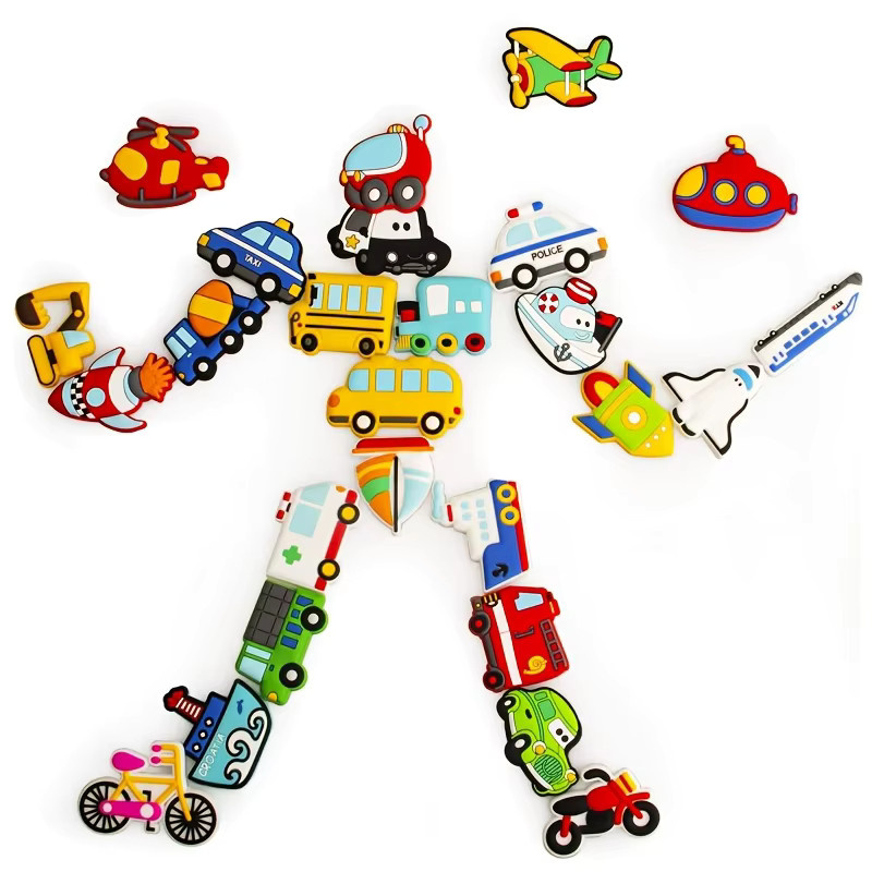 26-teiliges Set magnetische Aufkleber für Transportfahrzeuge, mehrfarbig aus Kunststoff - Bild 4