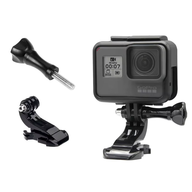 EXSKOF Zubehör-Set Stativ-Montage-Adapter mit Schnellverschluss-Schnallenhalter für GoPro Hero 13 12 11 10 9 8 Insta360 und DJI Osmo Action in Schwarz - Bild 2
