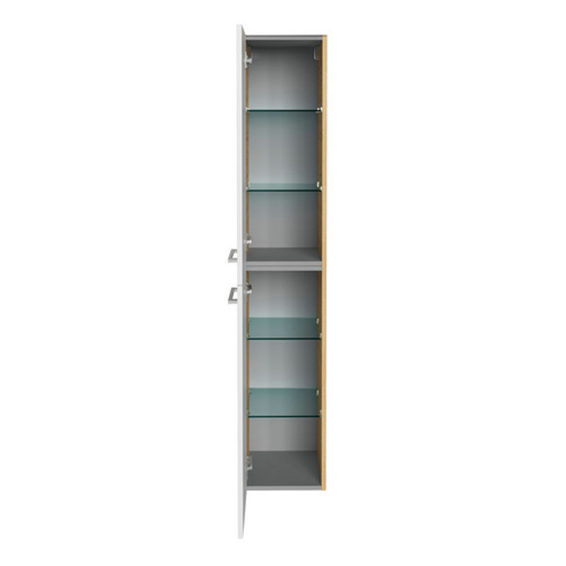 Fackelmann Bad-Hochschrank B.Style Sandeiche-weiß, B/T/H: 30 x 31,6 x 162 cm - Bild 2