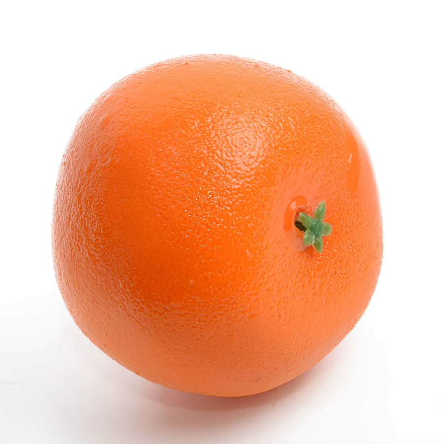 Dekorative künstliche Früchte aus Kunststoff in Grün und Orange für deine Dekoration in Küche, Garten oder bei festlichen Anlässen - Bild 1