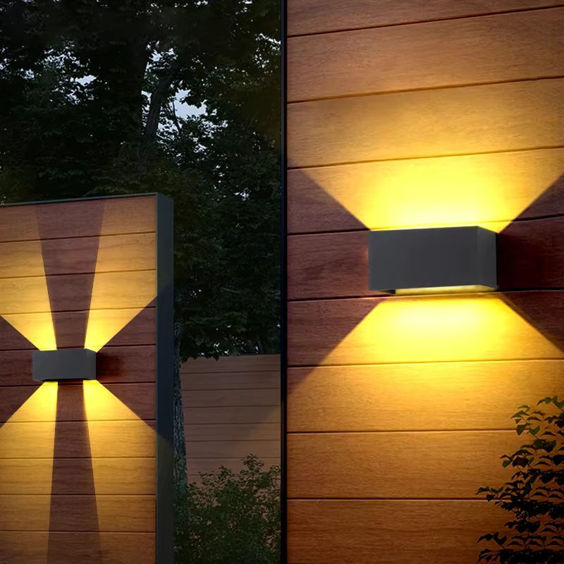 SUNMEIYI LED Außenwandleuchte 24W mit Bewegungssensor, IP65 wasserdicht, verstellbar, Schwarz/Weiß, Warmweiß - Bild 5