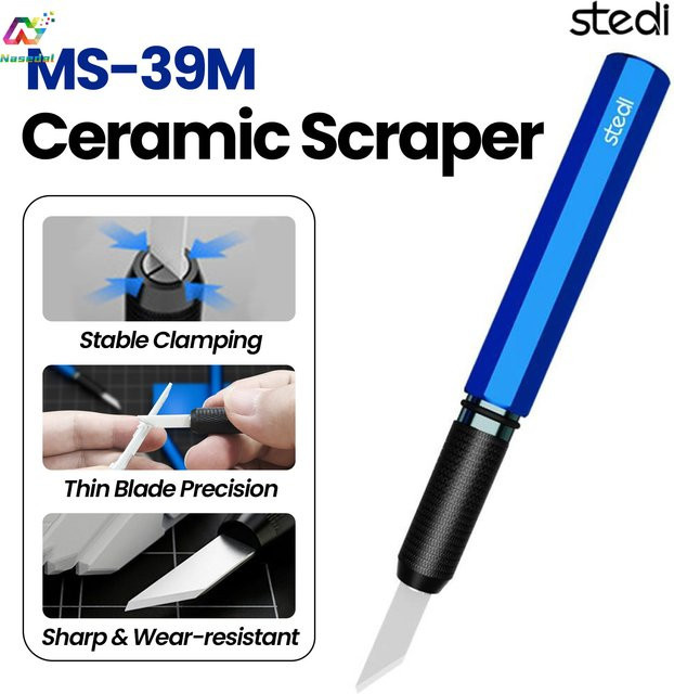 Stedi MS-39M Keramikschaber in Weiß für Modellbau und Hobby-Werkzeug - Bild 1