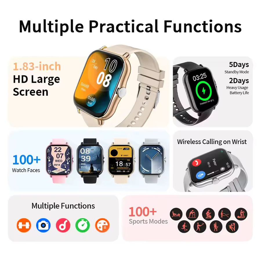Ola Esporte Smartwatch, Weiß, Silikon, Unisex - Bild 2