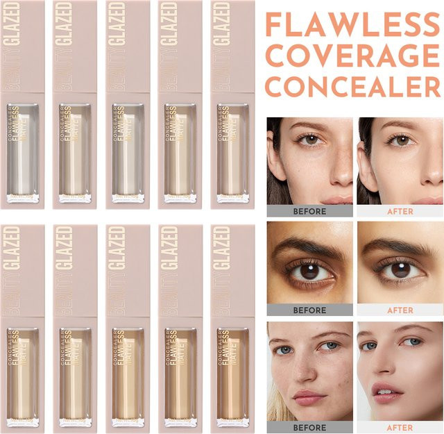 Beauty Glazed Concealer, 10 Farben, Matt, Flüssig - Bild 1