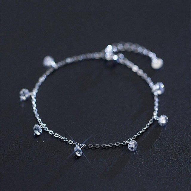 Armband Allbestart, 925 Sterlingsilber, Quaste, Zirkon, Perlen, Damen - Bild 1
