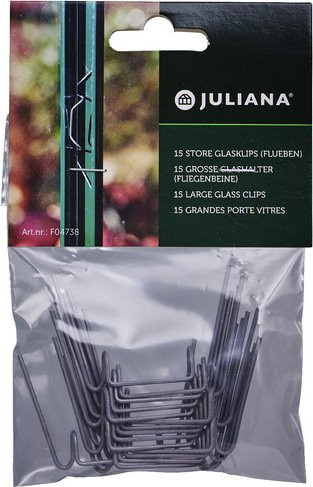 Juliana Fliegenbeine aus Stahl in Silber, 15 Stück, B/T: 4 x 4 cm - Bild 2