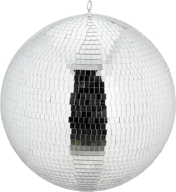 Relaxdays Discokugel aus Glas in Silber mit Öse, Durchmesser: 50 cm - Bild 1
