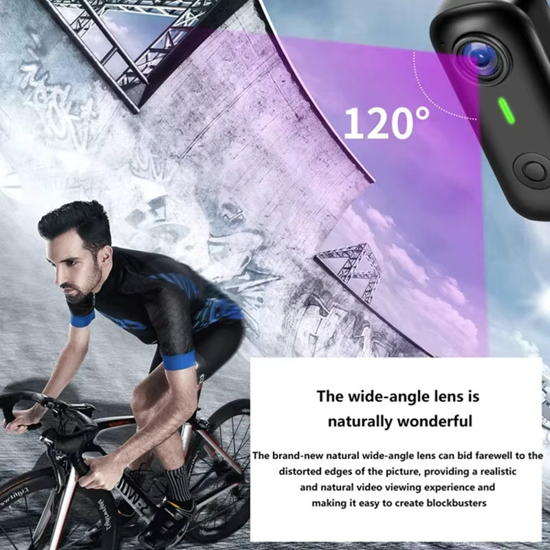Lenovo Action Camera in Schwarz für Outdoor-Sport, Motorrad und Fahrrad mit 4K und 1080P Videoaufzeichnung - Bild 6