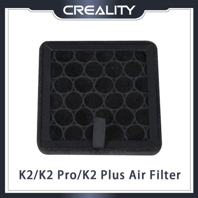 Creality Original Luftfilter für K2, K2 Pro und K2 Plus 3D-Drucker, B/T/H: 10,1 x 10,1 x 1 cm, Schwarz - Bild 1