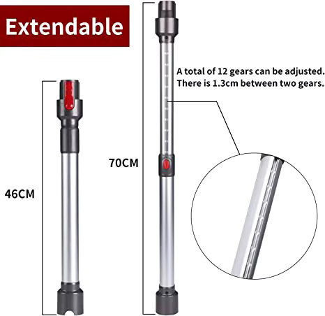 Dyson Verlängerungsstab als Ersatzrohrstange für GEN5 G5 V15 V11 V10 V8 V7 Staubsauger, grau, Höhe: 70,0 cm - Bild 2