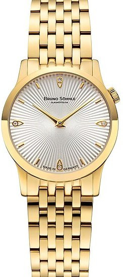 Bruno Söhnle Armbanduhr, Quarz, Edelstahl, Silber, Gold, Damen - Bild 1