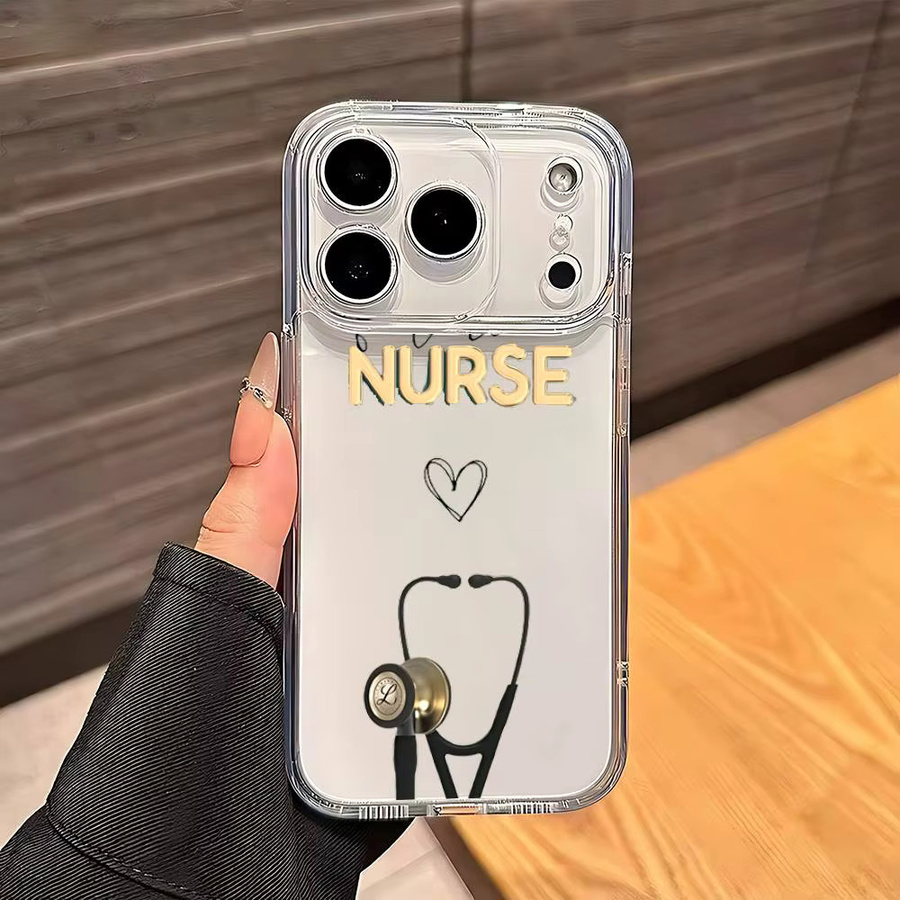 Stoßfeste Silikon-Handyhülle mit Medizin-Design für iPhone 15 14 13 12 11 Pro Max Plus Mini in Transparent - Bild 4