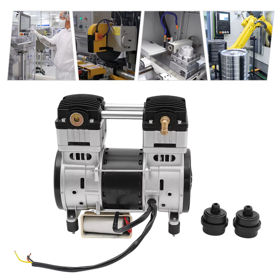 CNCEST Luftkompressorpumpenkopf 1500 W in Silber mit 36,98 Gallonen/Min für Kfz-Reparaturmaschinen - Bild 3