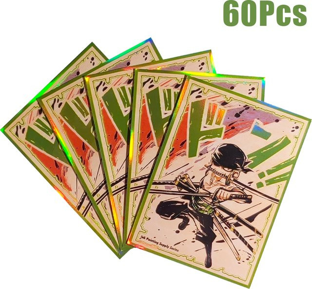 Bandai Zoro Laser Anime Kartenhüllen, 60-teiliges Set, Bunt / Mehrfarbig - Bild 1
