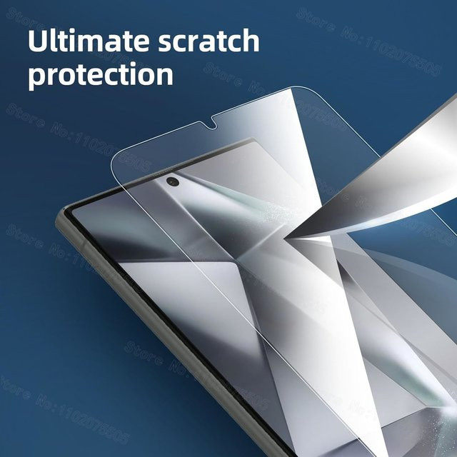 Hochauflösender Displayschutz aus gehärtetem Glas für Samsung Galaxy S21 S22 S23 S24 S25 S26 Ultra Plus FE Edge in Transparent - Bild 1