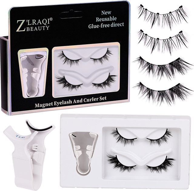 HUAZDS Magnetische falsche Wimpern, natürlich, Unisex - Bild 1