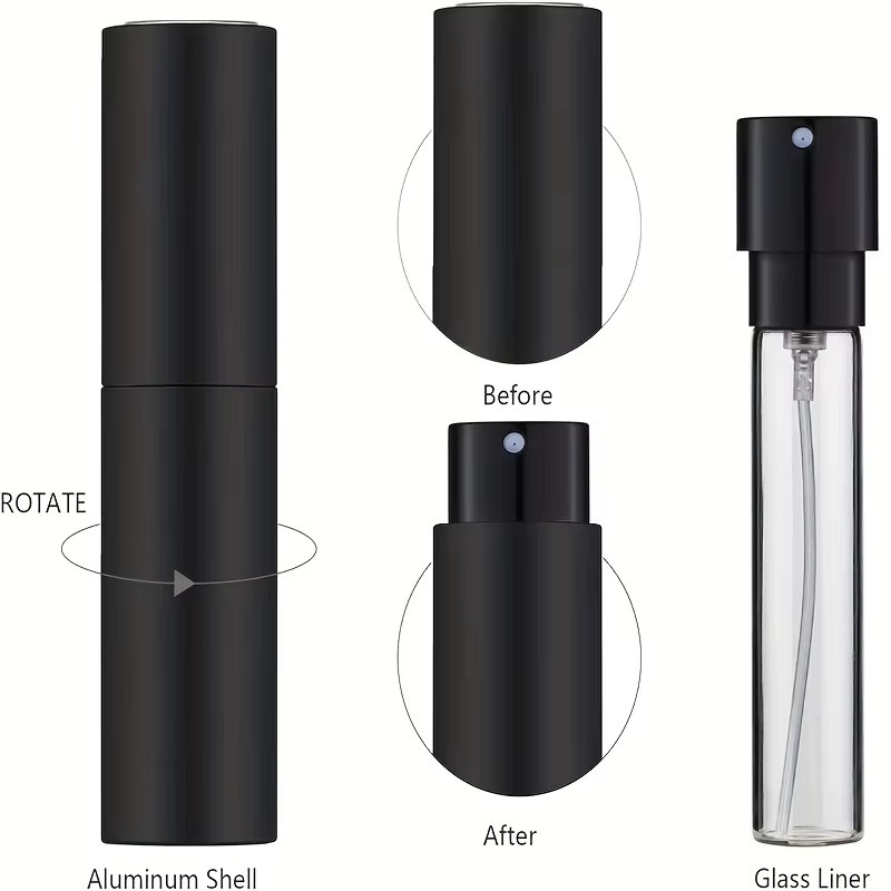 MUB Parfümzerstäuber, 10 ml, Schwarz, Unisex - Bild 2