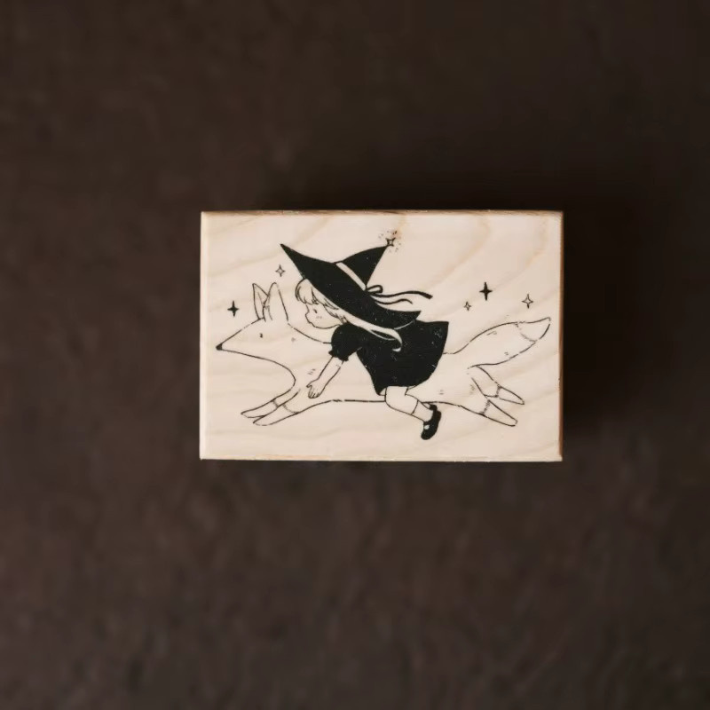 Vidream Studio Holzstempel mit Waldmotiven Fuchs und Hirsch für Journaling, Scrapbooking und DIY-Collagen - Bild 2